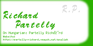 richard partelly business card